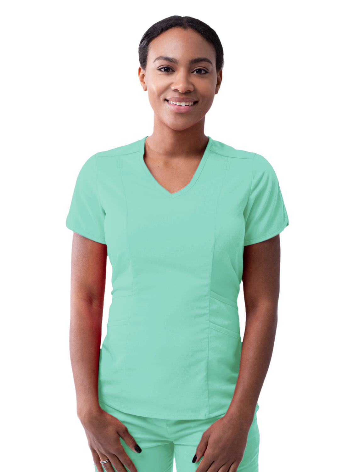 WOMEN'S MODERN V-NECK SCRUB TOP